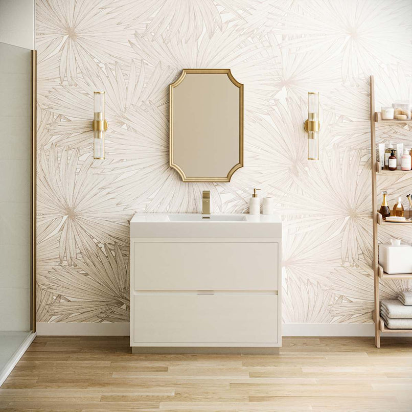 Valencia 40" Single Free Standing Vanity Cabinet - Less Vanity Top - image 4