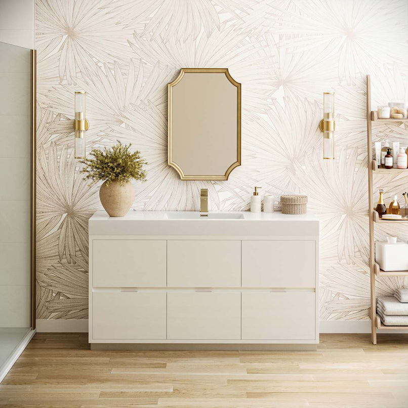 Valencia 60" Single Free Standing Vanity Cabinet - Less Vanity Top - image 4