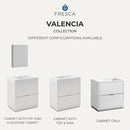Valencia 60" Free Standing Single Basin Vanity Set with Cabinet and Acrylic Vanity Top - image 8