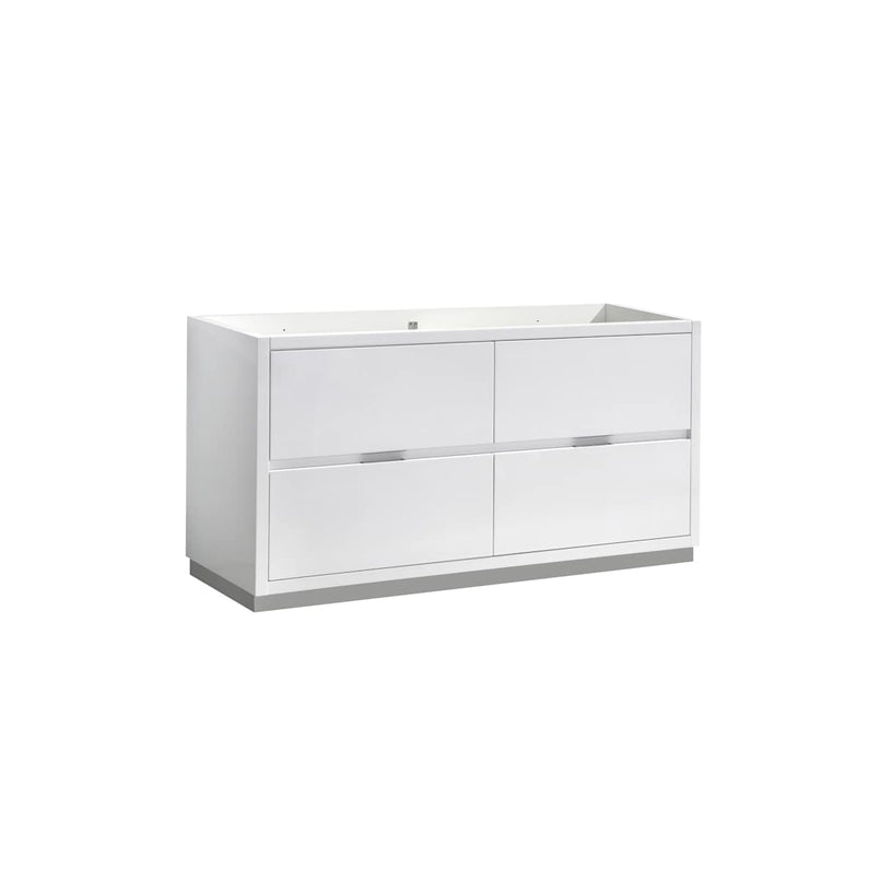 Valencia 60" Double Free Standing Vanity Cabinet - Less Vanity Top - image 1