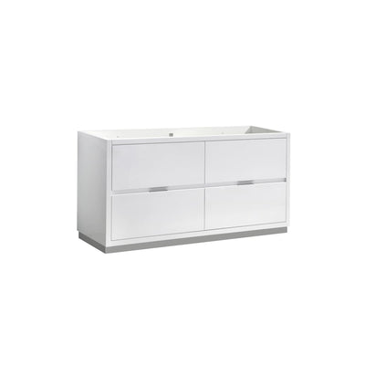 Valencia 60" Double Free Standing Vanity Cabinet - Less Vanity Top - image 1