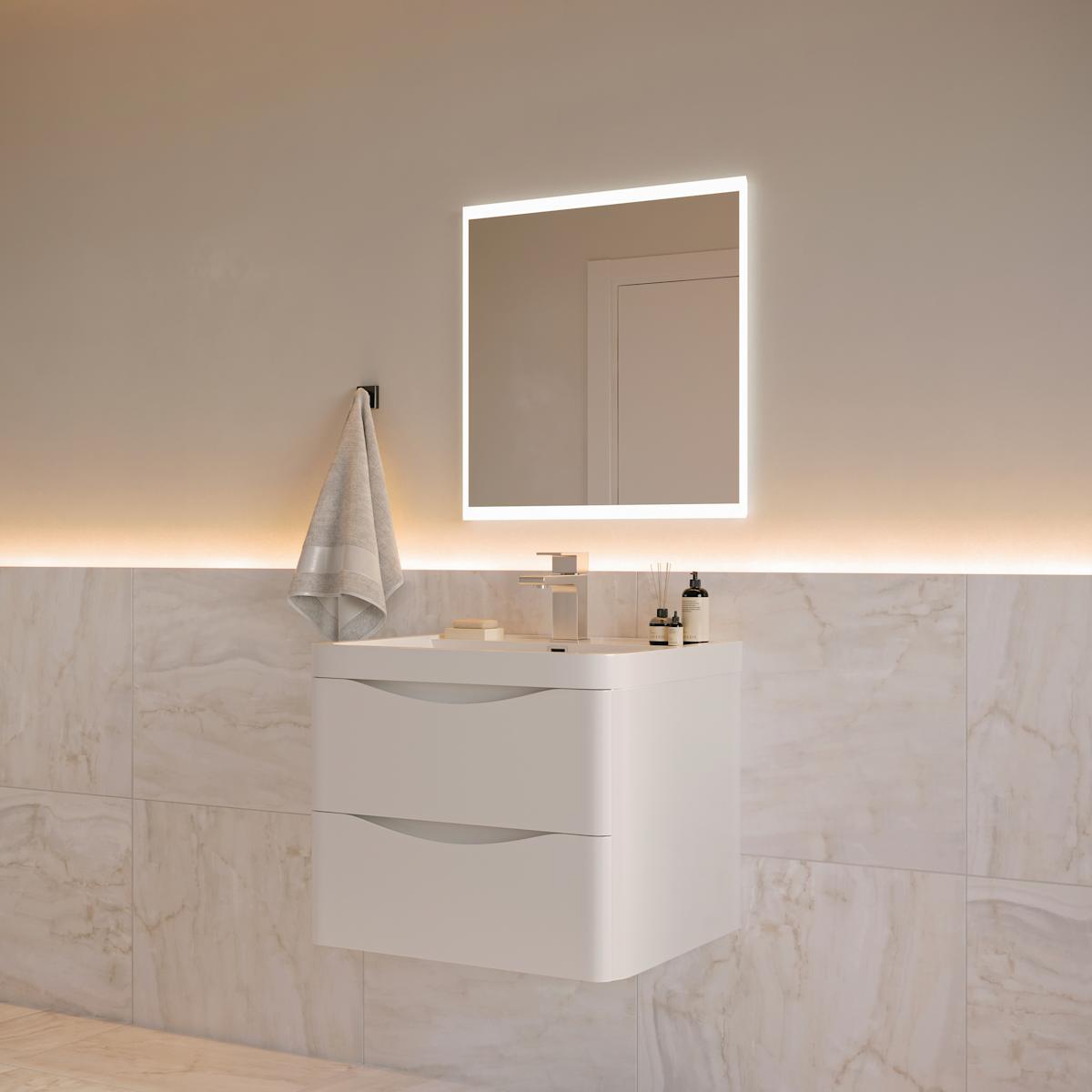 Tuscany 24" Wall Mounted Single Basin Vanity Set with Cabinet and Acrylic Vanity Top - image 4