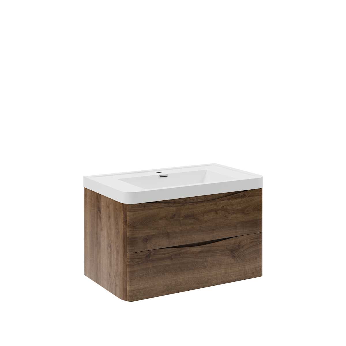 Tuscany 32" Wall Mounted Single Basin Vanity Set with Cabinet and Acrylic Vanity Top
