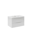 Tuscany 32" Wall Mounted Single Basin Vanity Set with Cabinet and Acrylic Vanity Top - image 12