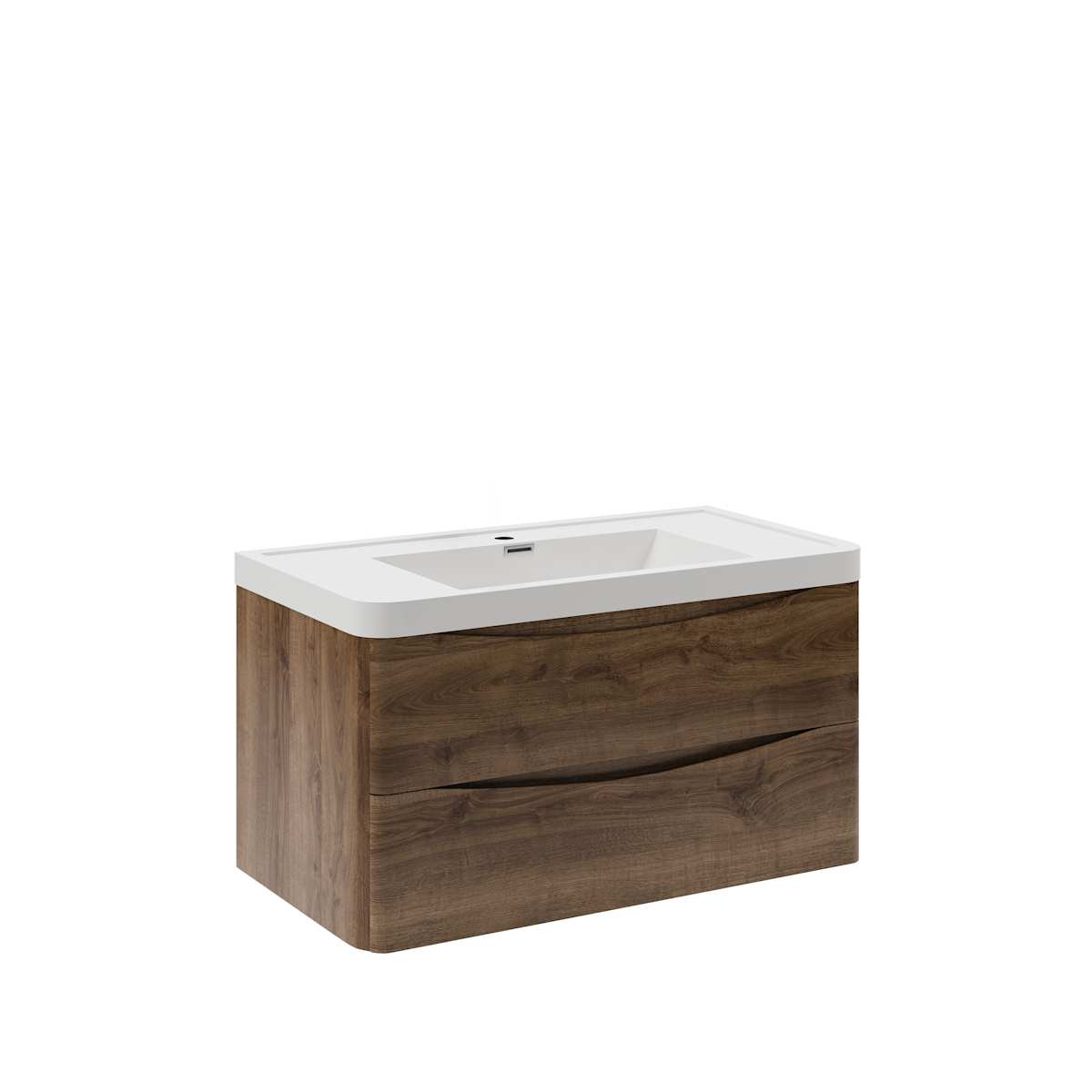 Tuscany 36" Wall Mounted Single Basin Vanity Set with Cabinet and Acrylic Vanity Top - image 2