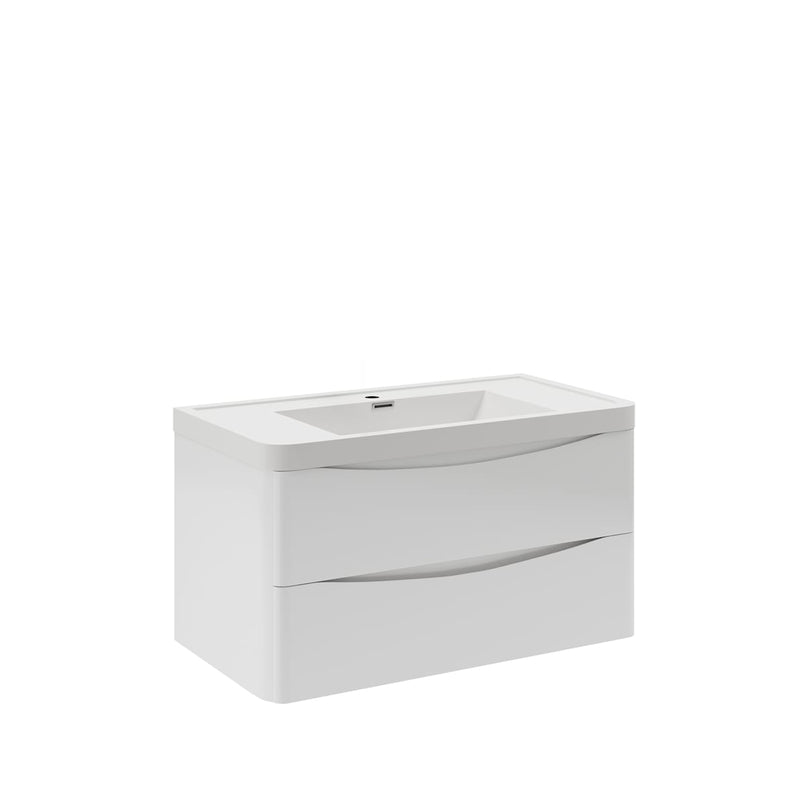 Tuscany 36" Wall Mounted Single Basin Vanity Set with Cabinet and Acrylic Vanity Top - image 12