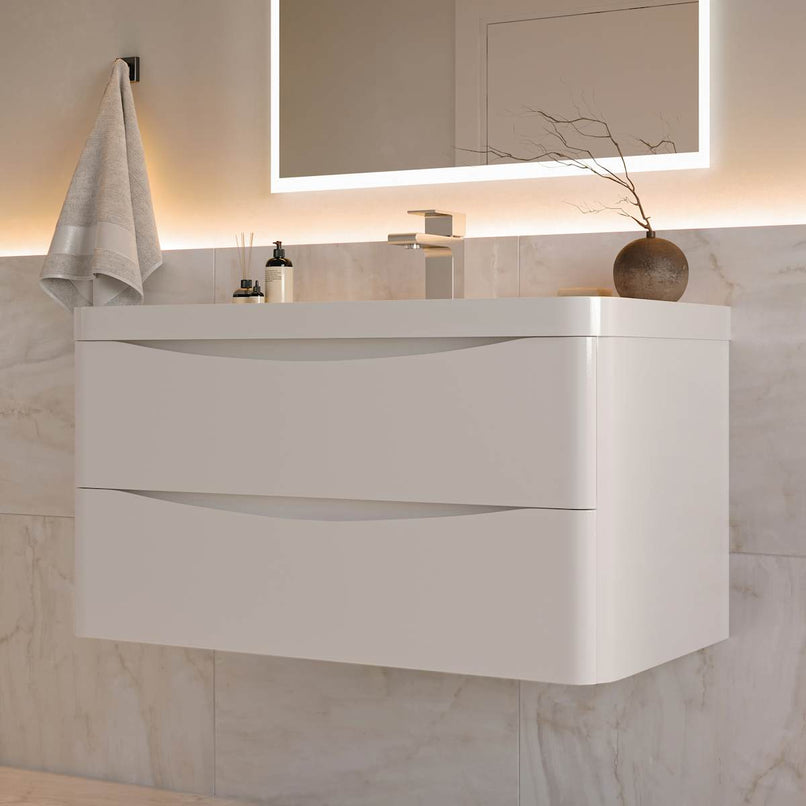 Tuscany 36" Wall Mounted Single Basin Vanity Set with Cabinet and Acrylic Vanity Top - image 15