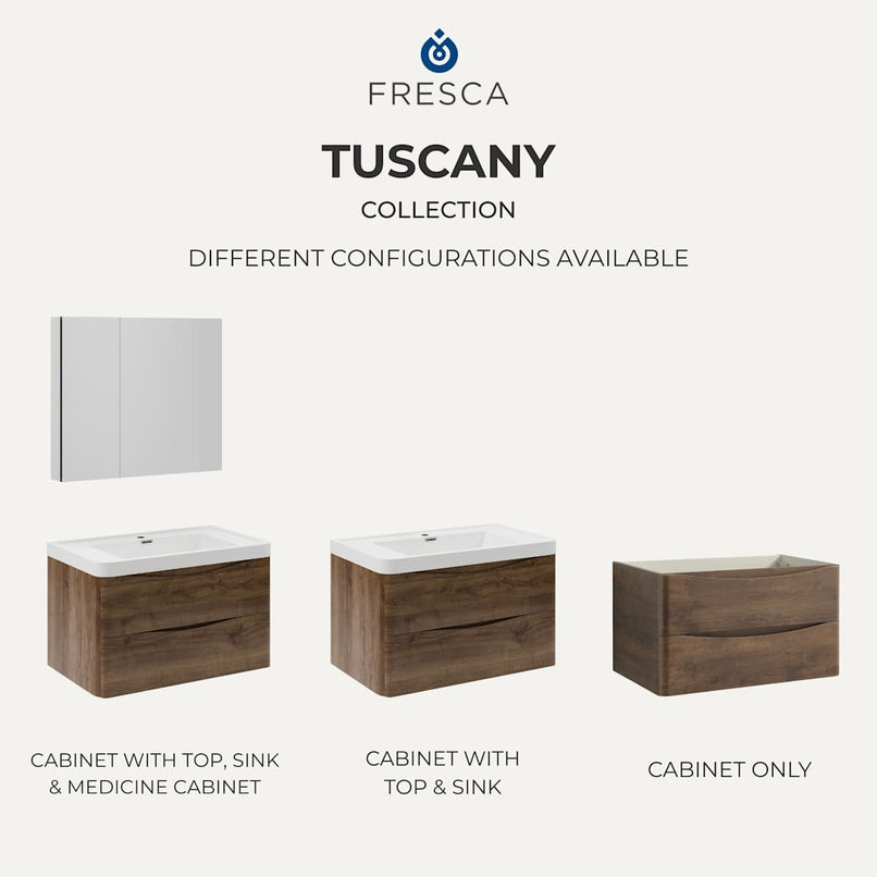Tuscany 40" Single Wall Mounted Vanity Cabinet - Less Vanity Top - image 6