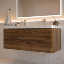 Tuscany 48" Wall Mounted Double Basin Vanity Set with Cabinet and Acrylic Vanity Top - image 5