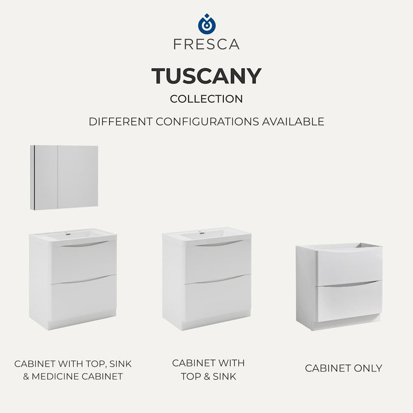 Tuscany 36" Single Free Standing Vanity Cabinet - Less Vanity Top - image 6