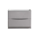 Senza 40" Single Free Standing Manufactured Wood Vanity Cabinet Only - Less Vanity Top - image 2