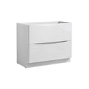 Senza 40" Single Free Standing Manufactured Wood Vanity Cabinet Only - Less Vanity Top - image 1