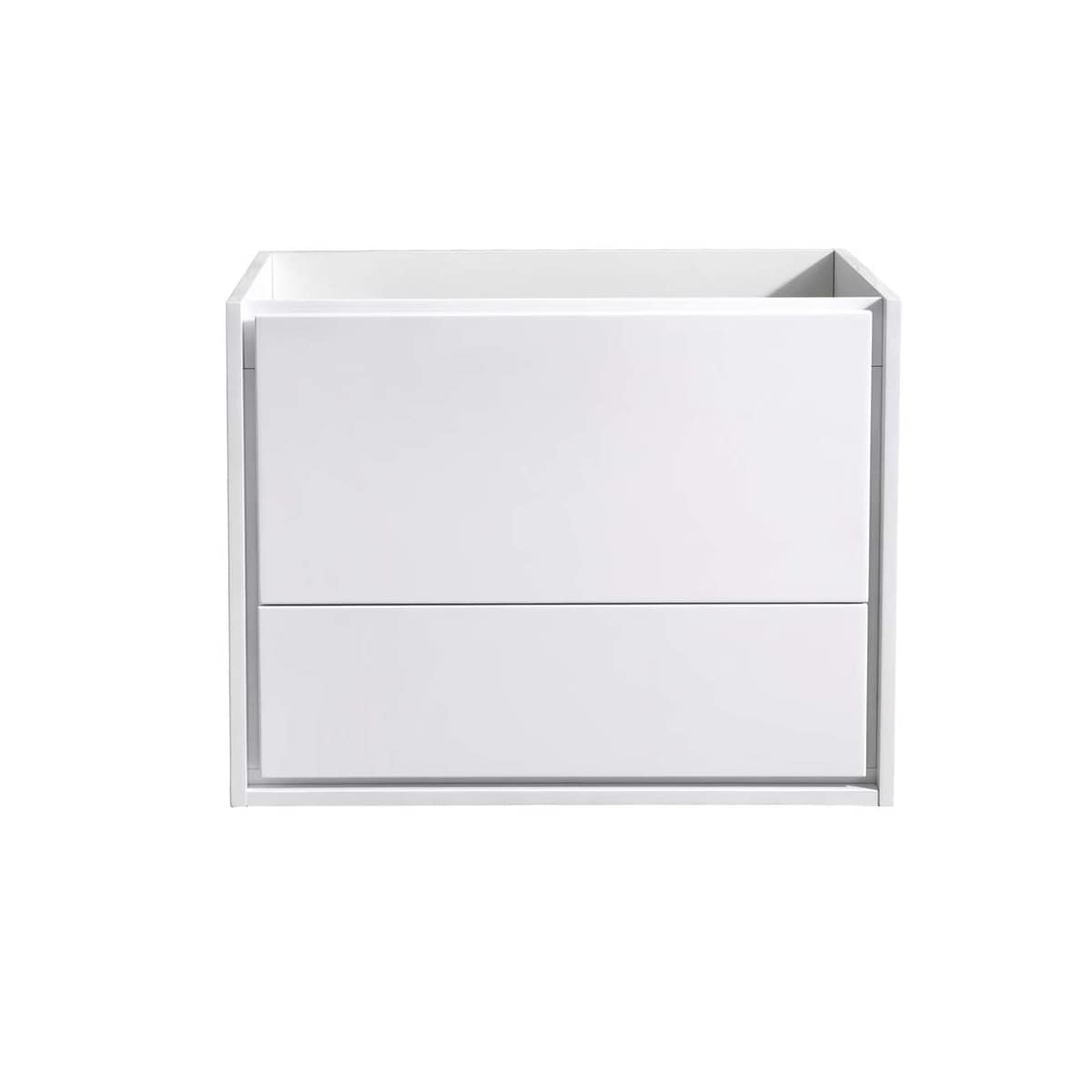 Catania 30" Single Wall Mounted Manufactured Wood Vanity Cabinet Only - Less Vanity Top