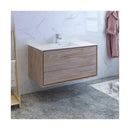 Catania 48" Wall Mounted Single Basin Vanity Set with Cabinet and Acrylic Vanity Top - image 4
