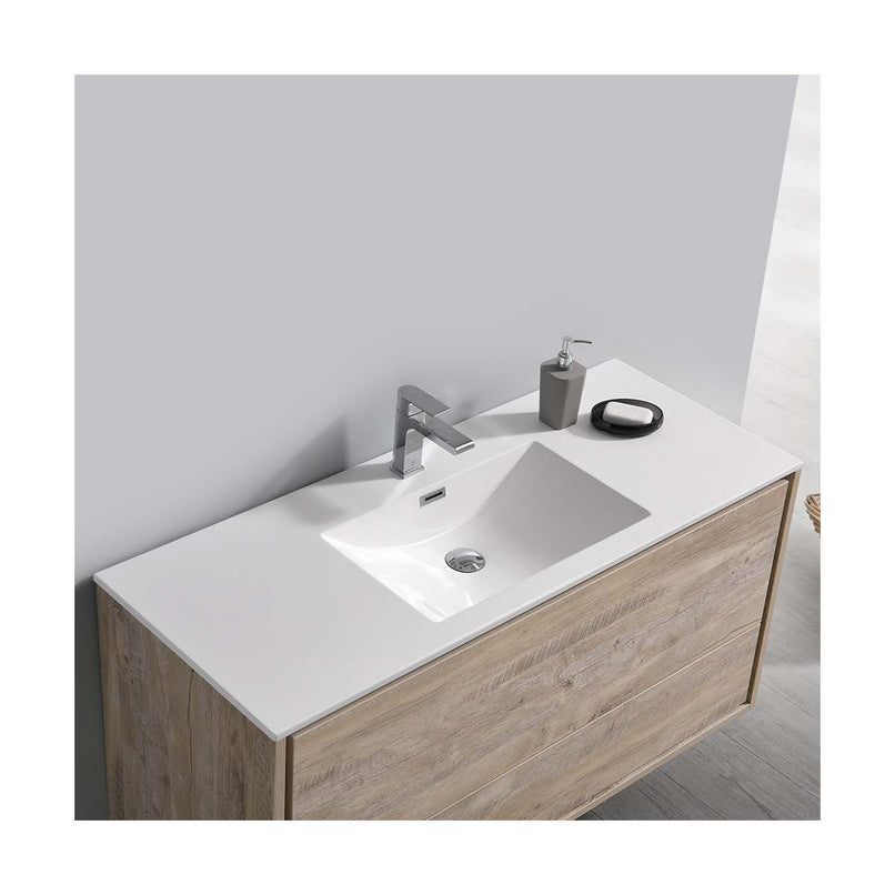 Catania 48" Wall Mounted Single Basin Vanity Set with Cabinet and Acrylic Vanity Top - image 15