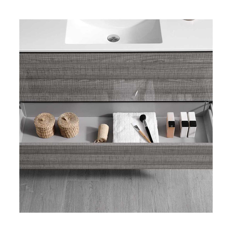 Catania 48" Wall Mounted Single Basin Vanity Set with Cabinet and Acrylic Vanity Top - image 21