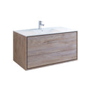 Catania 48" Wall Mounted Single Basin Vanity Set with Cabinet and Acrylic Vanity Top - image 1