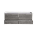 Catania 60" Double Wall Mounted Manufactured Wood Vanity Cabinet Only - Less Vanity Top - image 6