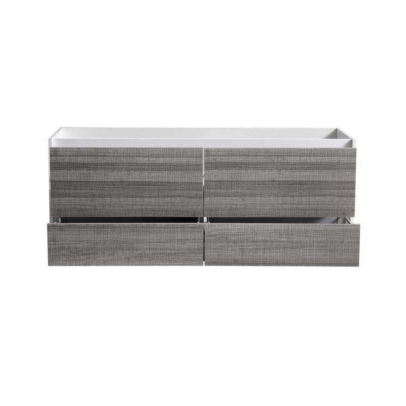 Catania 60" Double Wall Mounted Manufactured Wood Vanity Cabinet Only - Less Vanity Top - image 6