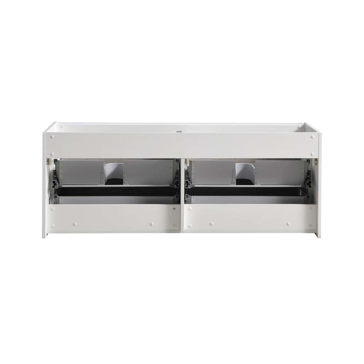 Catania 60" Double Wall Mounted Manufactured Wood Vanity Cabinet Only - Less Vanity Top