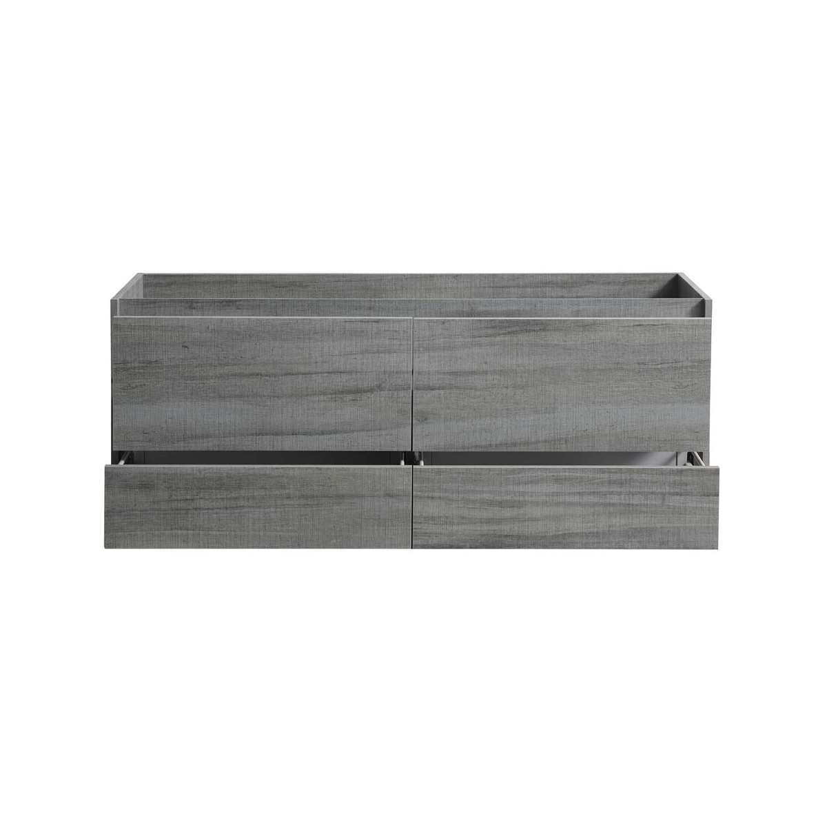 Catania 60" Single Wall Mounted Manufactured Wood Vanity Cabinet Only - Less Vanity Top