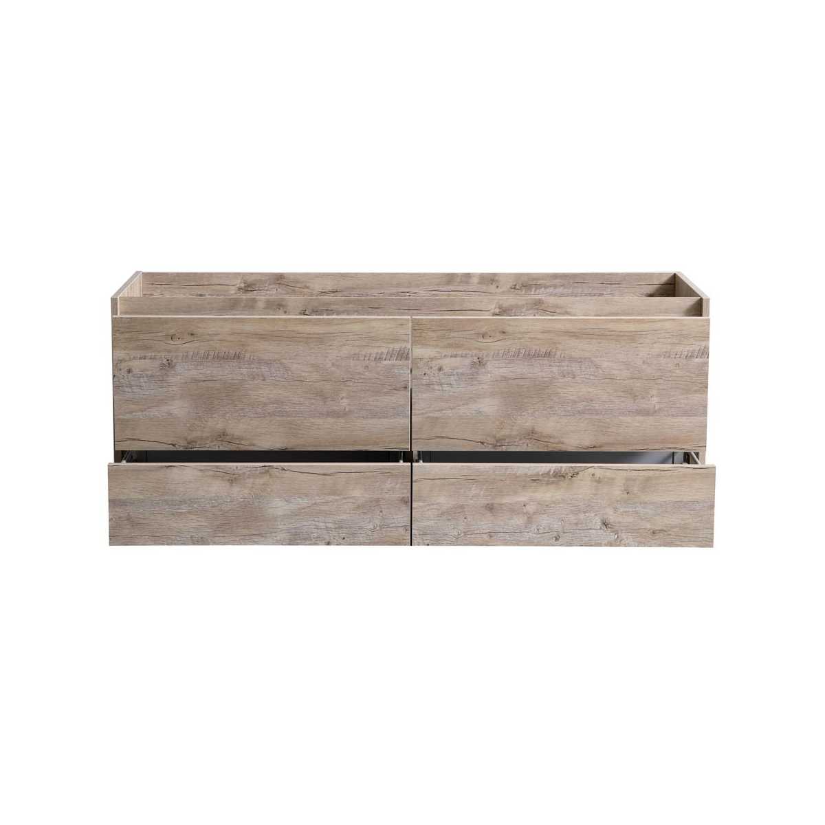 Catania 60" Single Wall Mounted Manufactured Wood Vanity Cabinet Only - Less Vanity Top