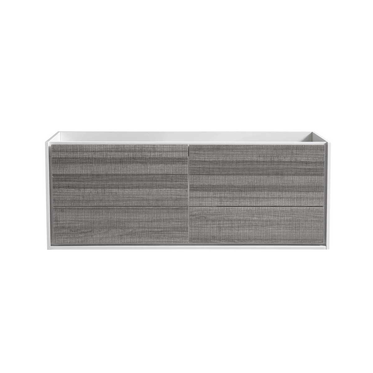 Catania 60" Single Wall Mounted Manufactured Wood Vanity Cabinet Only - Less Vanity Top