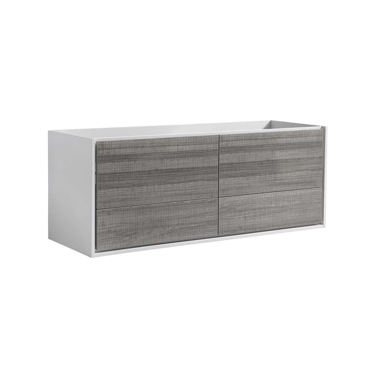 Catania 60" Single Wall Mounted Manufactured Wood Vanity Cabinet Only - Less Vanity Top