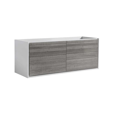 Catania 60" Single Wall Mounted Manufactured Wood Vanity Cabinet Only - Less Vanity Top - image 1