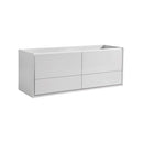 Catania 60" Double Wall Mounted Manufactured Wood Vanity Cabinet Only - Less Vanity Top - image 1