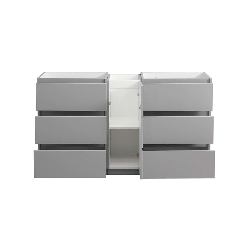 Lazzaro 60" Double Free Standing Manufactured Wood Vanity Cabinet Only - Less Vanity Top - image 6