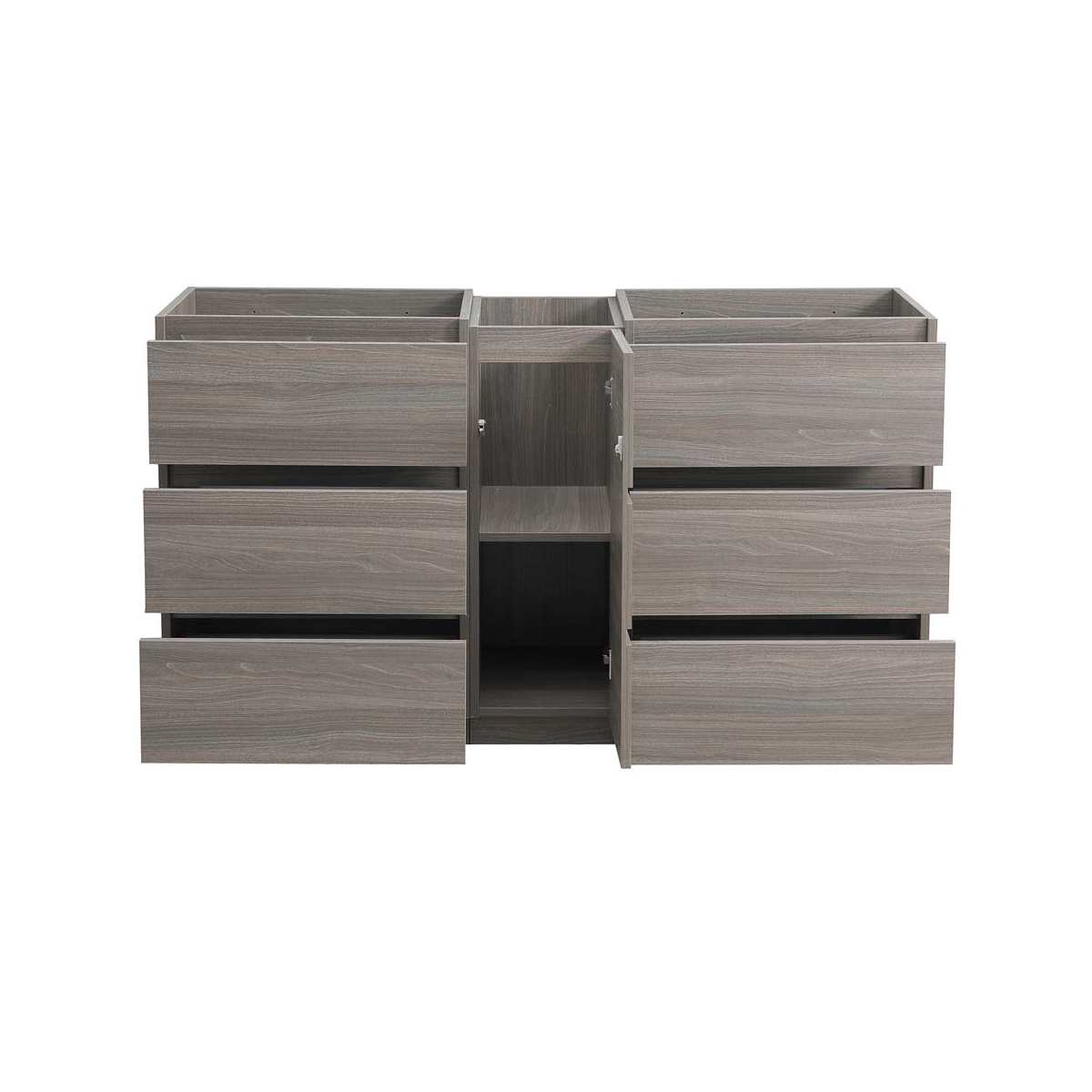 Lazzaro 60" Double Free Standing Manufactured Wood Vanity Cabinet Only - Less Vanity Top - image 8