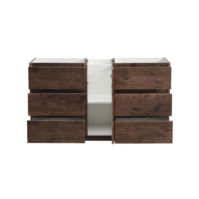 Lazzaro 60" Double Free Standing Manufactured Wood Vanity Cabinet Only - Less Vanity Top - image 9