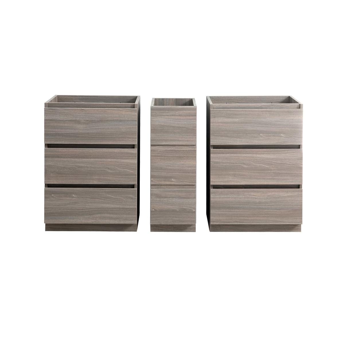 Lazzaro 60" Double Free Standing Manufactured Wood Vanity Cabinet Only - Less Vanity Top