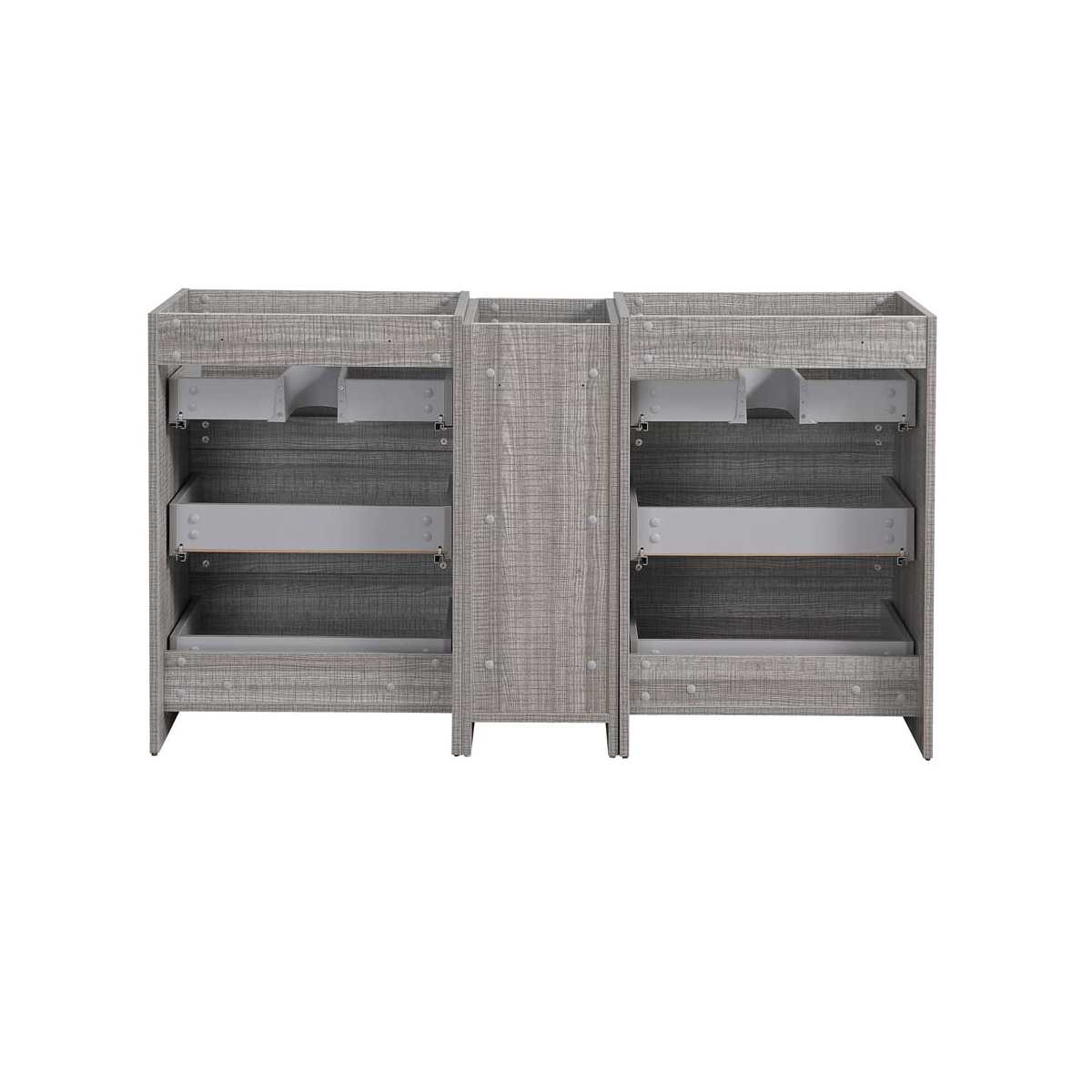 Lazzaro 60" Double Free Standing Manufactured Wood Vanity Cabinet Only - Less Vanity Top - image 15
