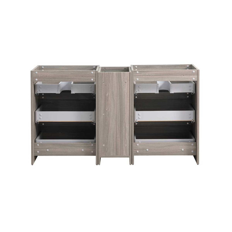 Lazzaro 60" Double Free Standing Manufactured Wood Vanity Cabinet Only - Less Vanity Top - image 16