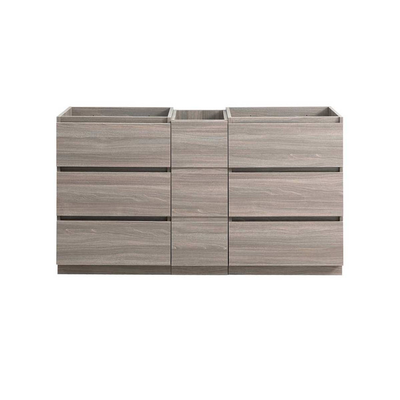 Lazzaro 60" Double Free Standing Manufactured Wood Vanity Cabinet Only - Less Vanity Top - image 3