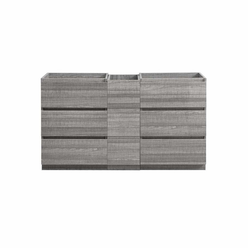 Lazzaro 60" Double Free Standing Manufactured Wood Vanity Cabinet Only - Less Vanity Top - image 4