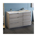 Lazzaro 60" Free Standing Double Basin Vanity Set with Cabinet and Acrylic Vanity Top - image 3