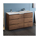 Lazzaro 60" Free Standing Double Basin Vanity Set with Cabinet and Acrylic Vanity Top - image 5