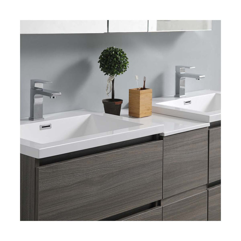 Lazzaro 60" Free Standing Double Basin Vanity Set with Cabinet and Acrylic Vanity Top - image 23
