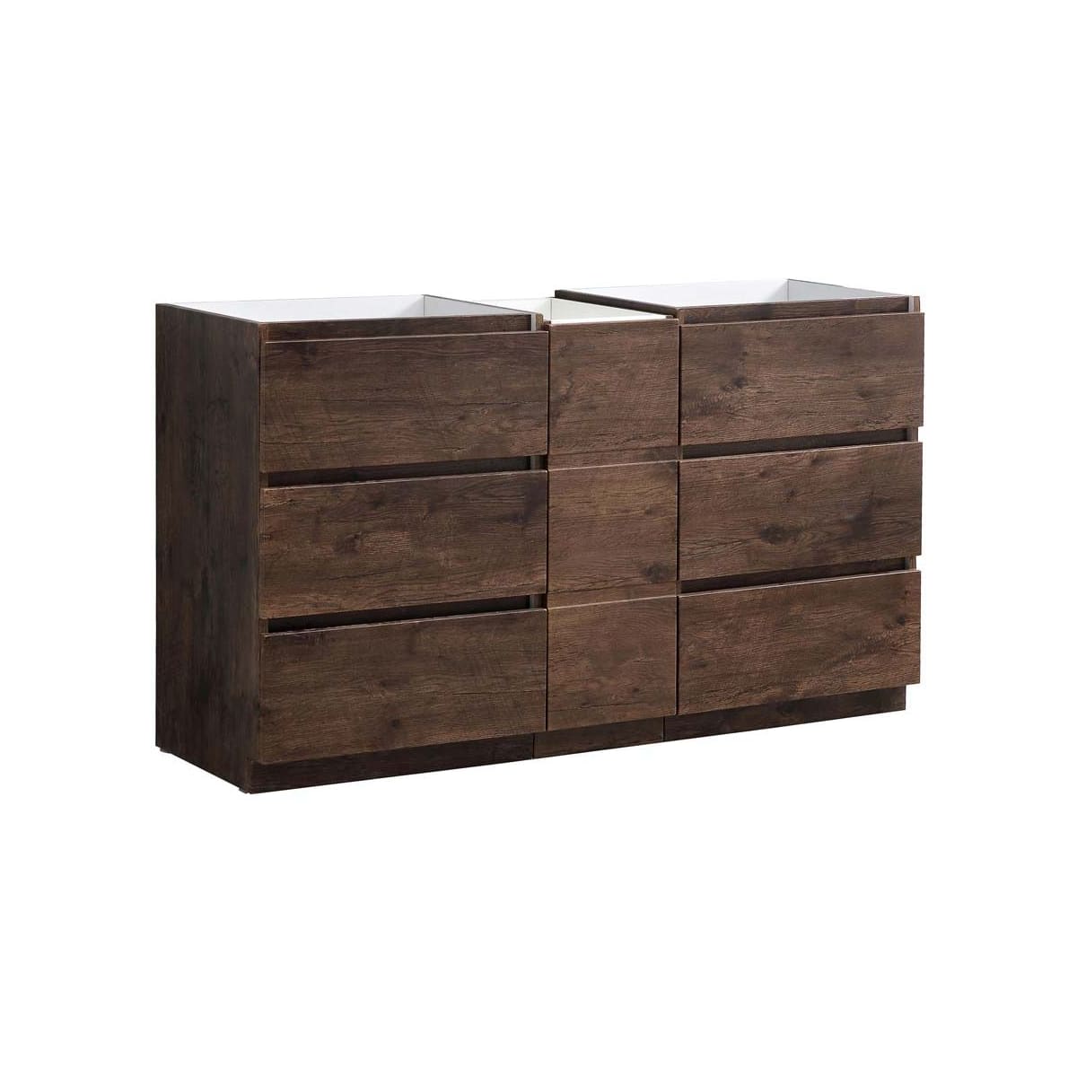 Lazzaro 60" Double Free Standing Manufactured Wood Vanity Cabinet Only - Less Vanity Top