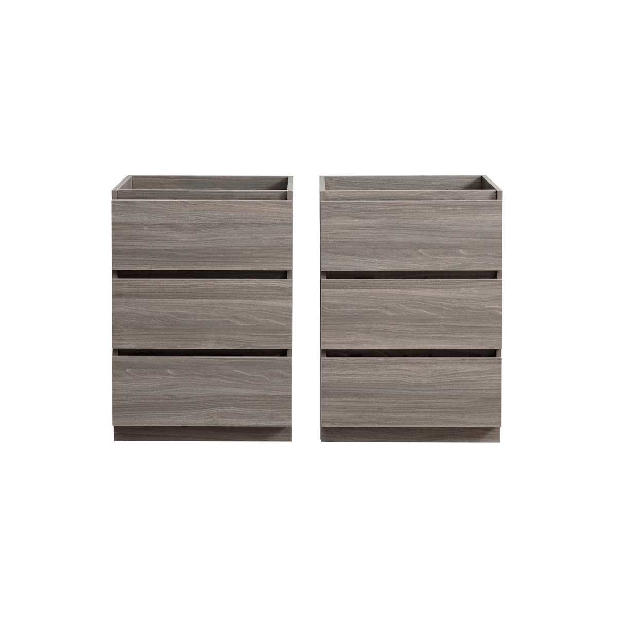 Lazzaro 48" Double Free Standing Manufactured Wood Vanity Cabinet Only - Less Vanity Top