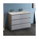 Lazzaro 48" Free Standing Double Basin Vanity Set with Cabinet and Acrylic Vanity Top - image 2