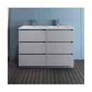 Lazzaro 48" Free Standing Double Basin Vanity Set with Cabinet and Acrylic Vanity Top - image 6