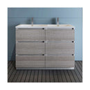 Lazzaro 48" Free Standing Double Basin Vanity Set with Cabinet and Acrylic Vanity Top - image 7