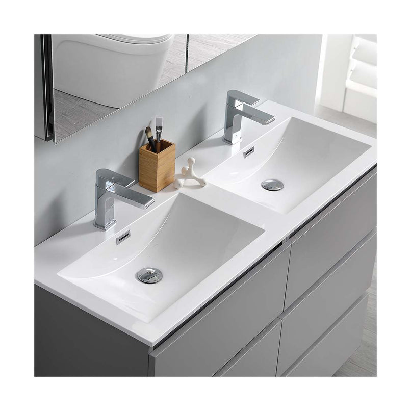 Lazzaro 48" Free Standing Double Basin Vanity Set with Cabinet and Acrylic Vanity Top - image 22