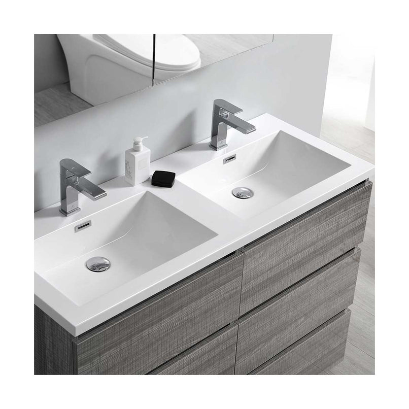 Lazzaro 48" Free Standing Double Basin Vanity Set with Cabinet and Acrylic Vanity Top - image 23