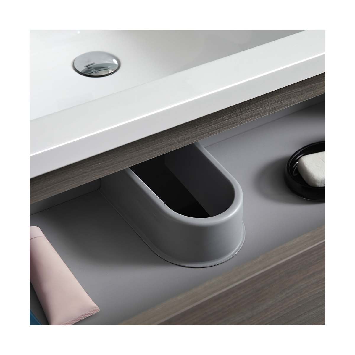 Lazzaro 48" Free Standing Double Basin Vanity Set with Cabinet and Acrylic Vanity Top - image 28
