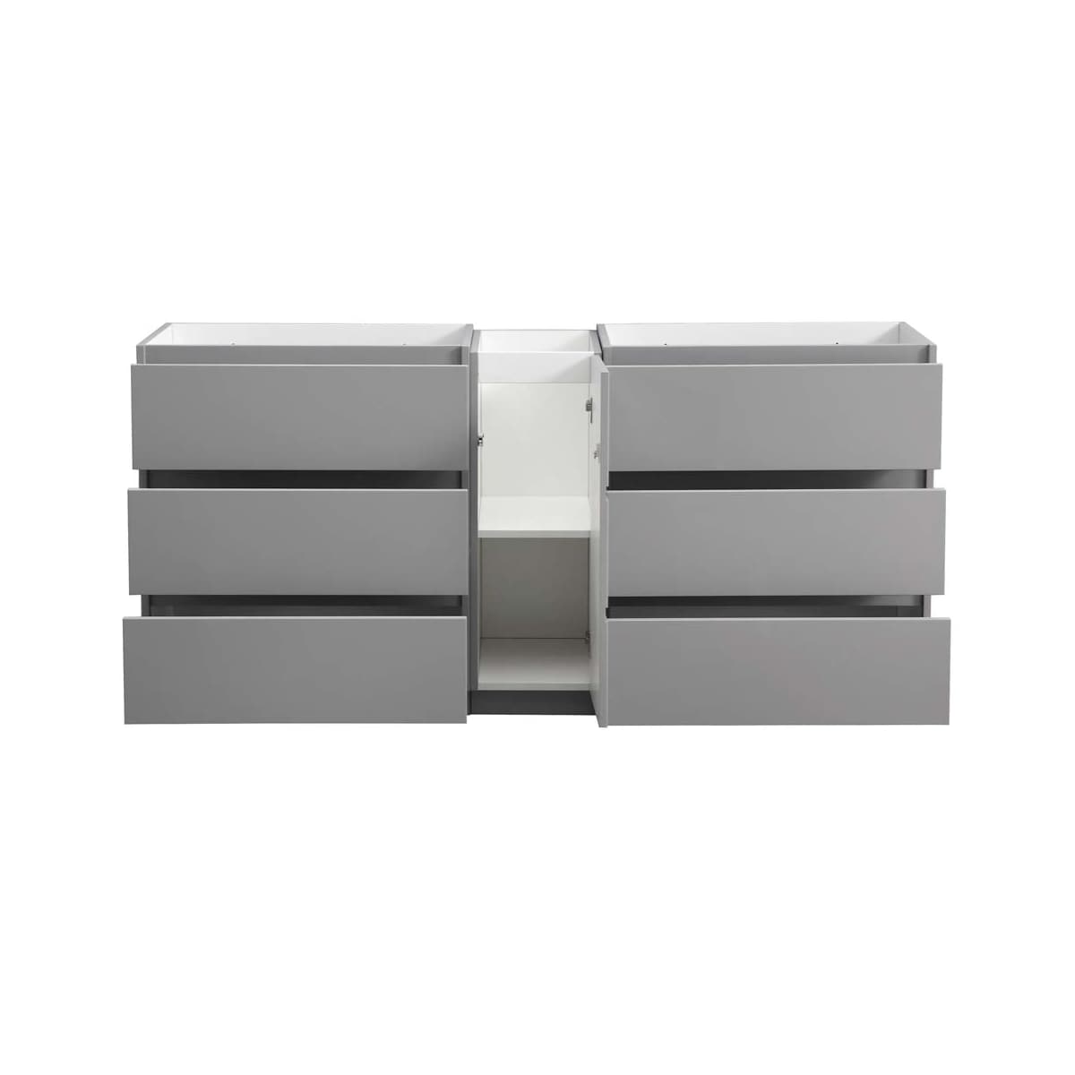 Lazzaro 71" Double Free Standing Manufactured Wood Vanity Cabinet Only - Less Vanity Top